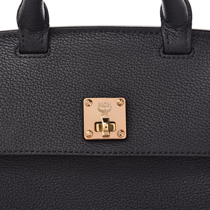 MCM Grained Calfskin Small Milla Crossbody Black 12 of 12