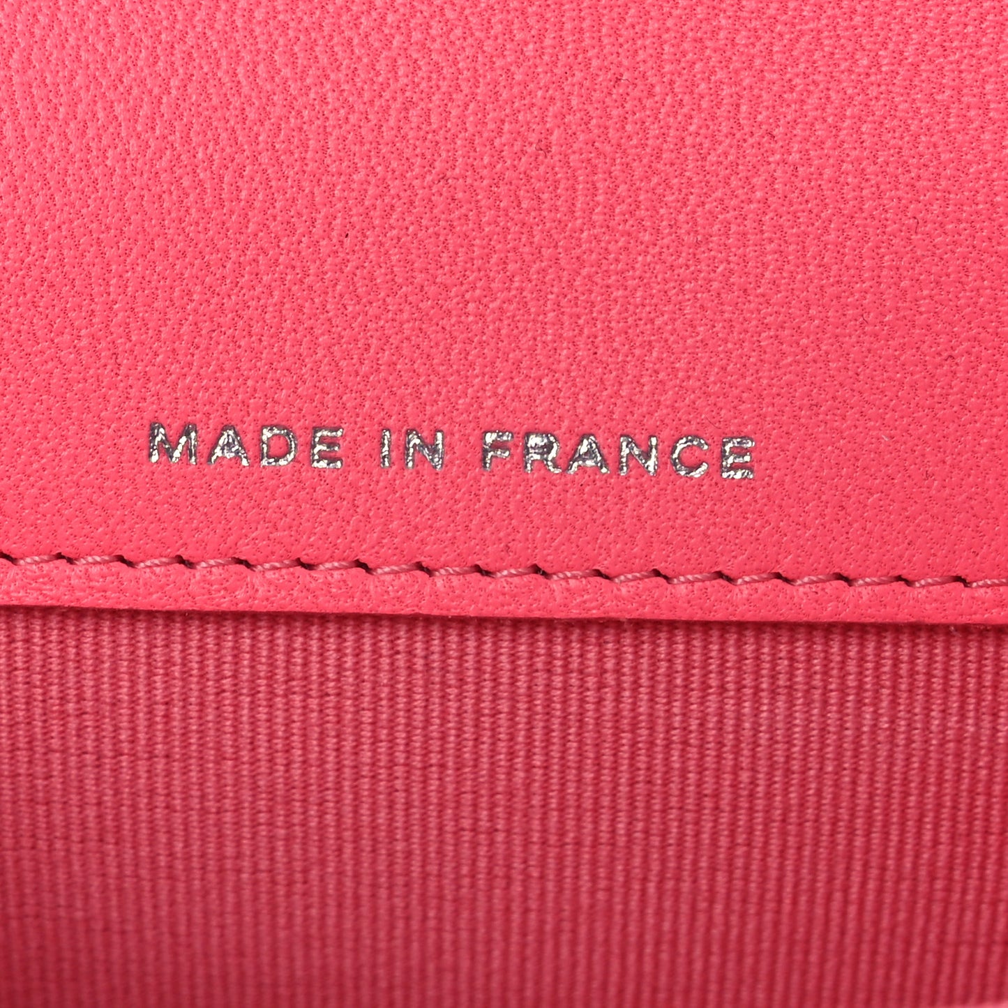 Lambskin Quilted Flap Card Holder Wallet Pink