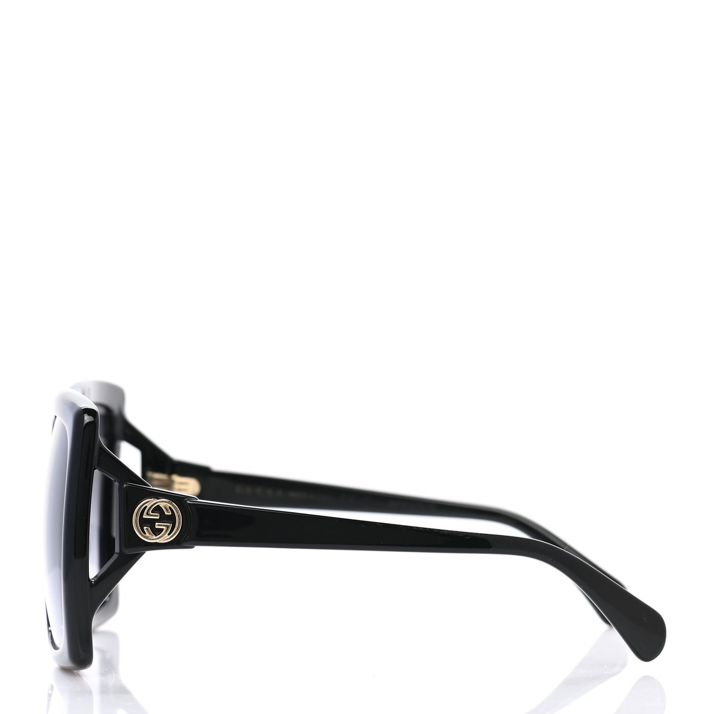 Acetate Square Frame Sunglasses GG0876S Black