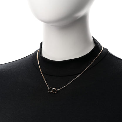 Cartier 18K Pink Gold Interlocking LOVE Necklace 2 of 5