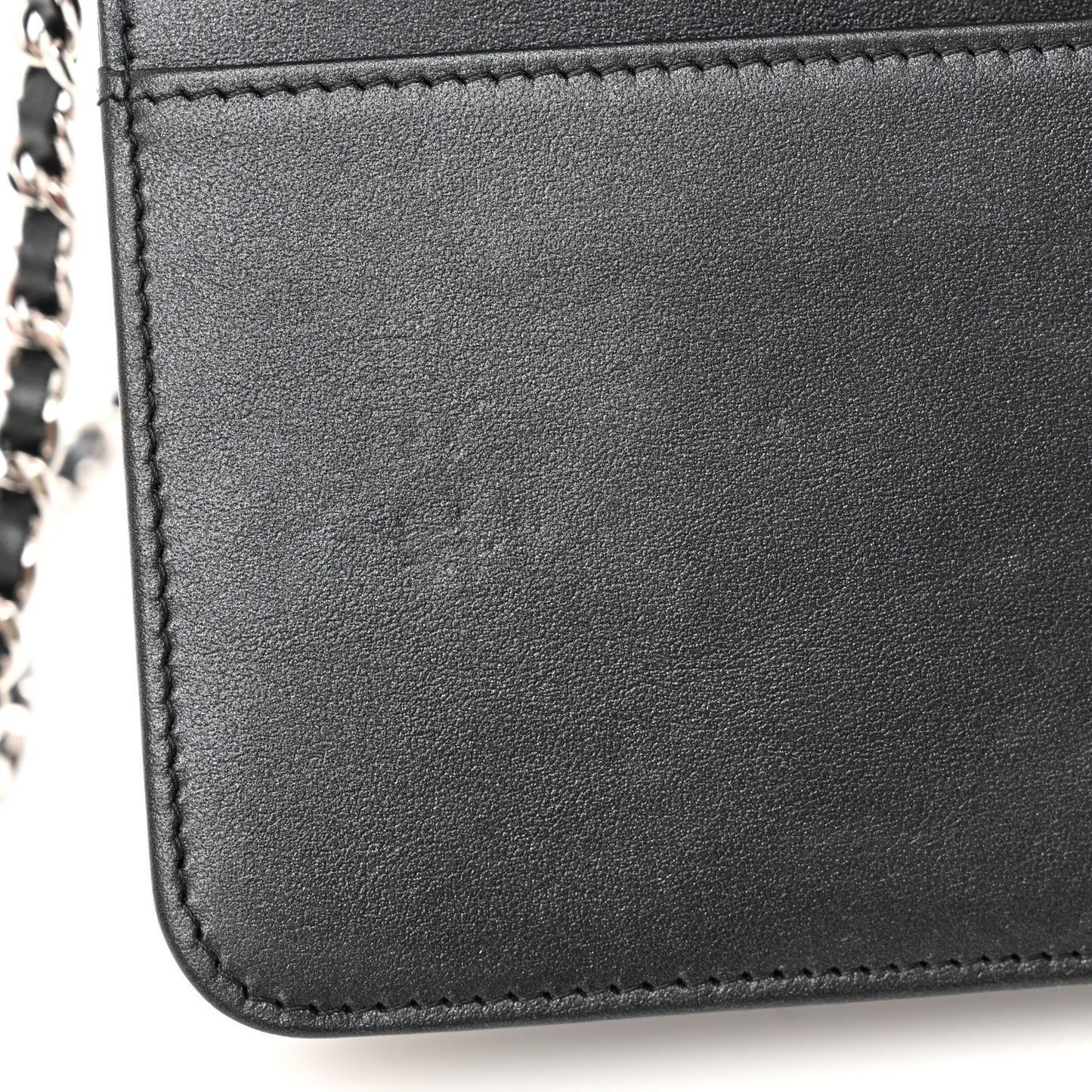 Caviar Quilted Vintage Mademoiselle Wallet On Chain WOC Black