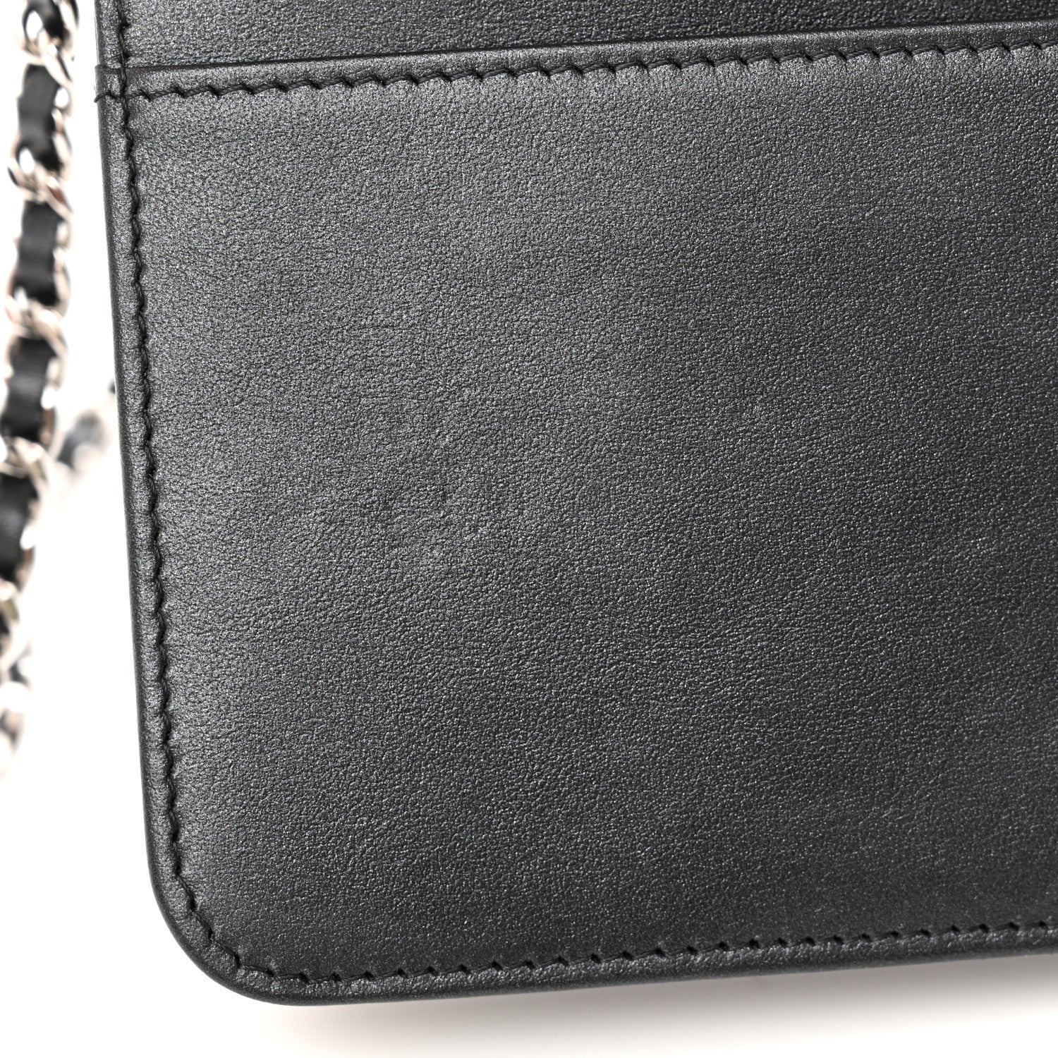 Chanel Caviar Quilted Vintage Mademoiselle Wallet On Chain WOC Black 12 of 14