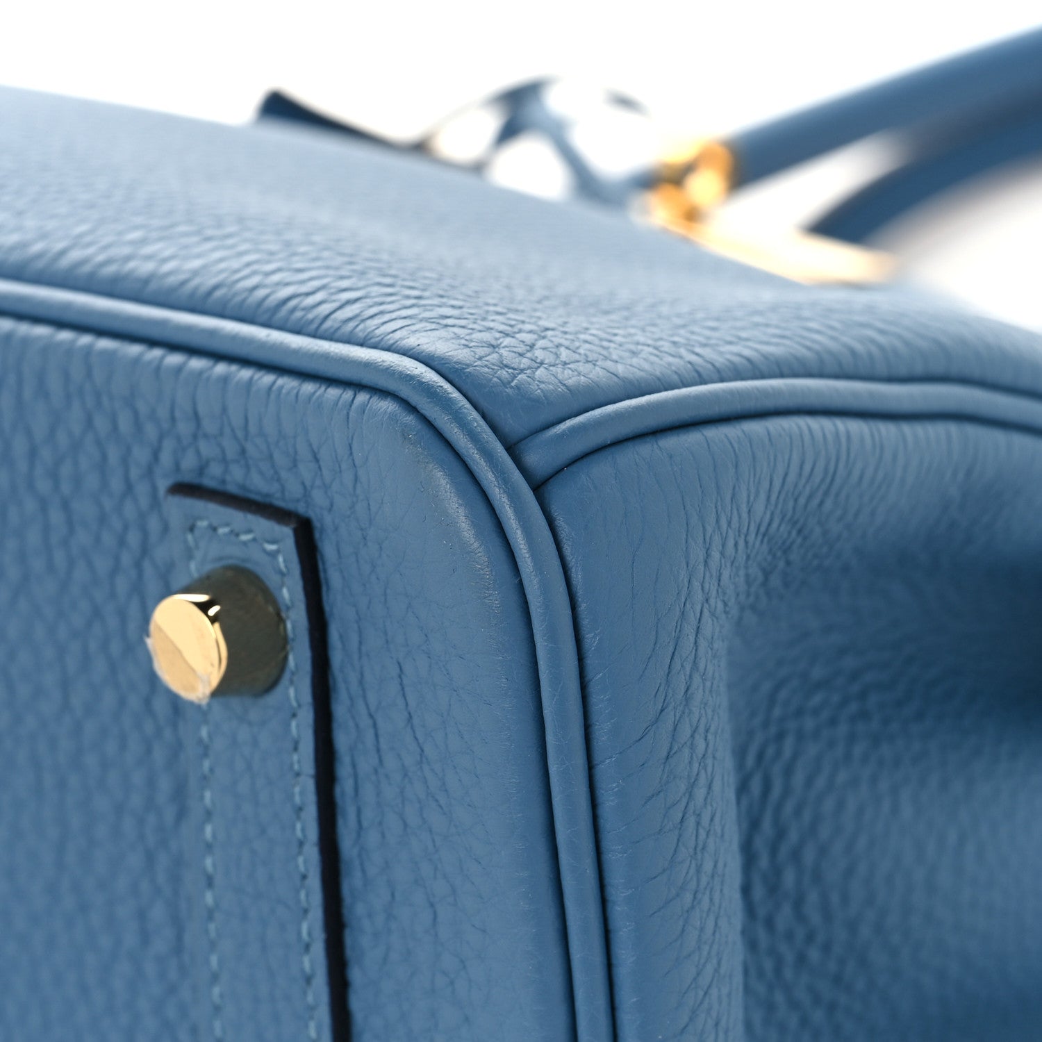 Hermes Togo Birkin 30 Bleu Azur 9 of 12