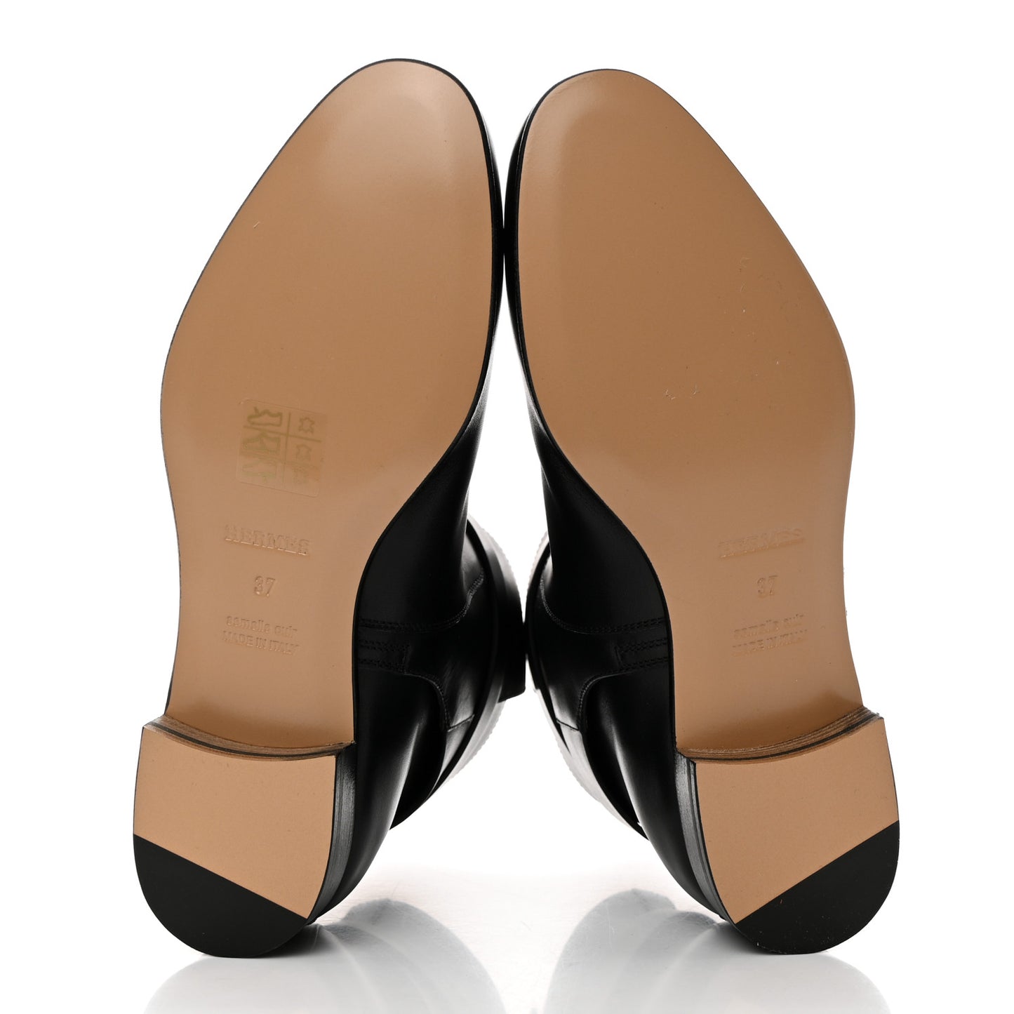 Calfskin Neo Ankle Boots 37 Black