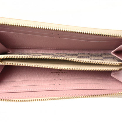Louis Vuitton Damier Azur Clemence Wallet Rose Ballerine 5 of 8