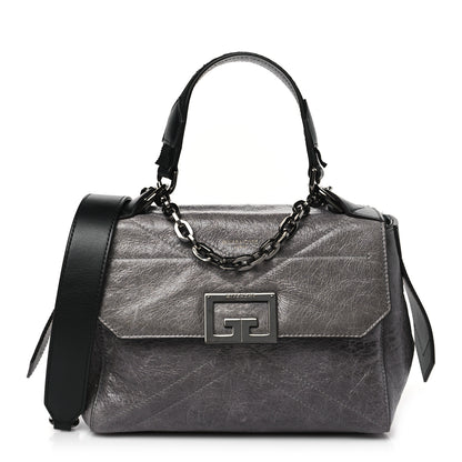Givenchy Creased Patent Calfskin Flap Pearl Grey 1 of 8
