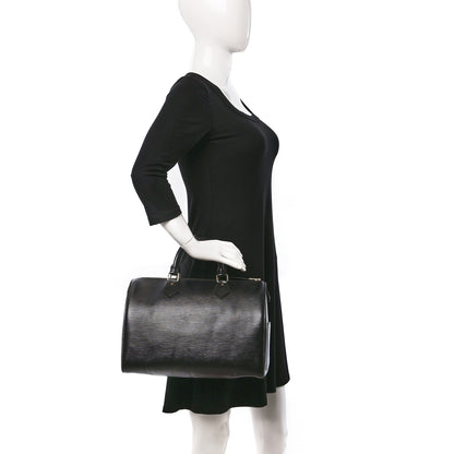 Louis Vuitton Epi Speedy 30 Black 2 of 19