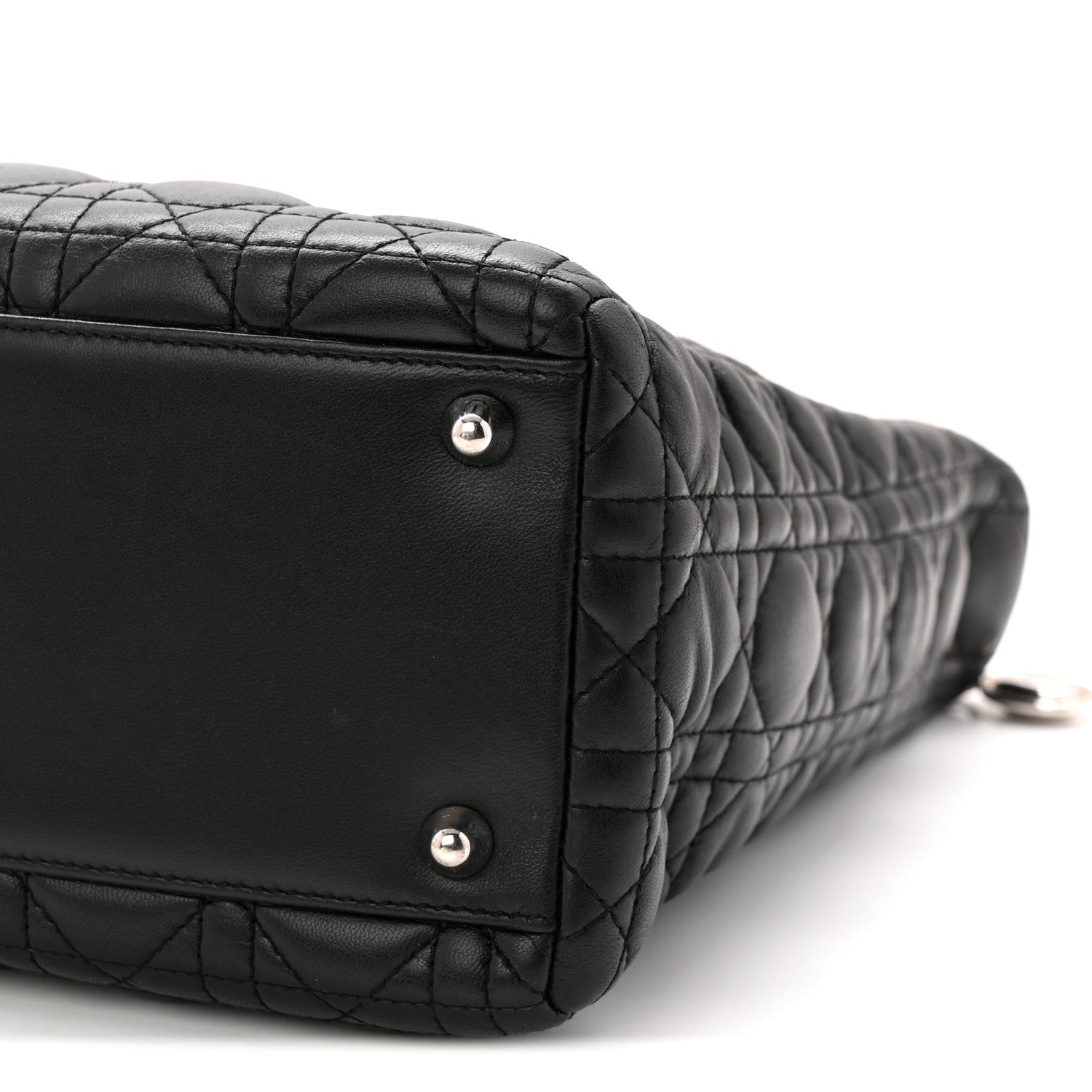 Christian Dior Lambskin Cannage Large Lady Dior Black 1866633