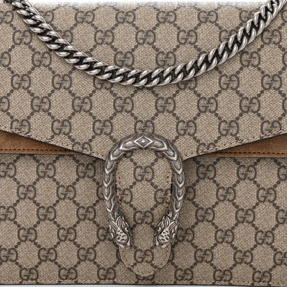 Gucci GG Supreme Monogram Medium Dionysus Shoulder Bag Taupe 8 of 10