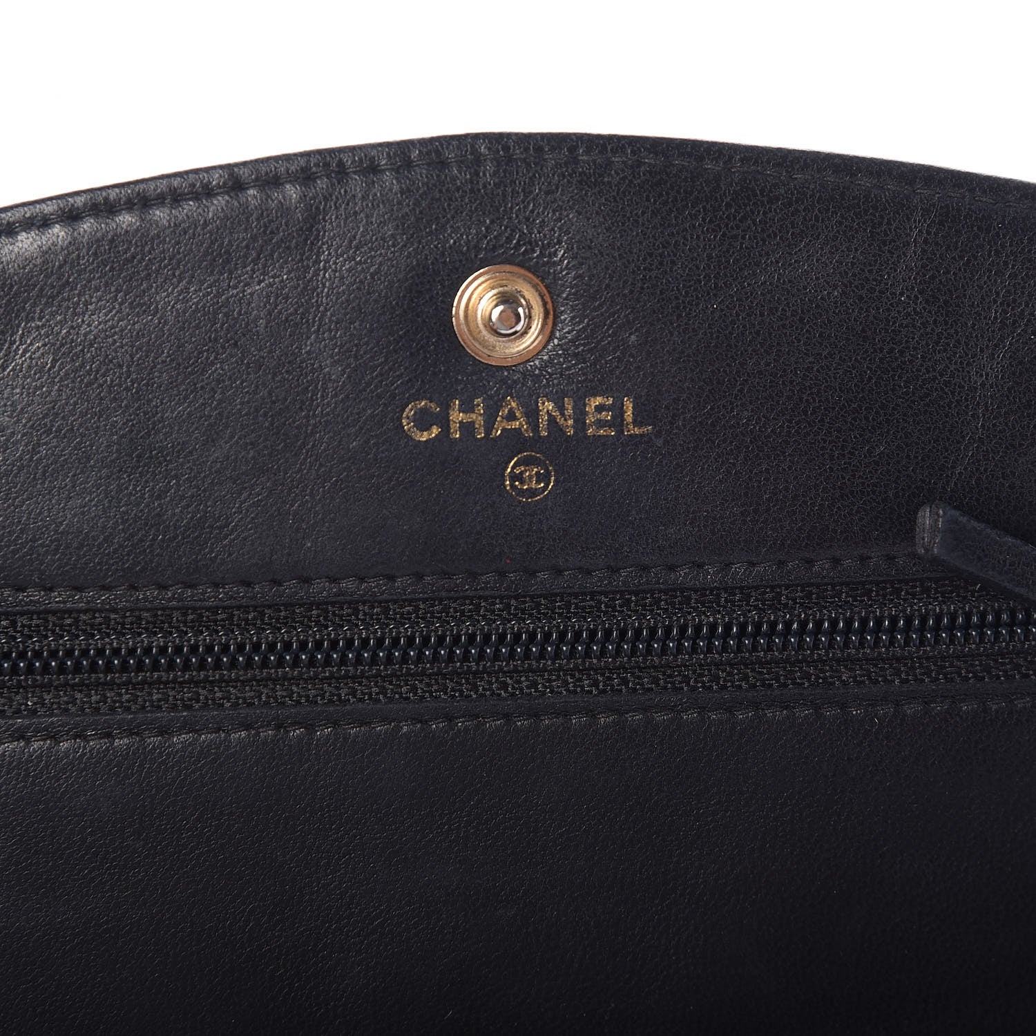 Chanel Caviar Timeless CC Wallet On Chain WOC Black 6 of 10