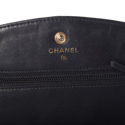 Chanel Caviar Timeless CC Wallet On Chain WOC Black 6 of 10