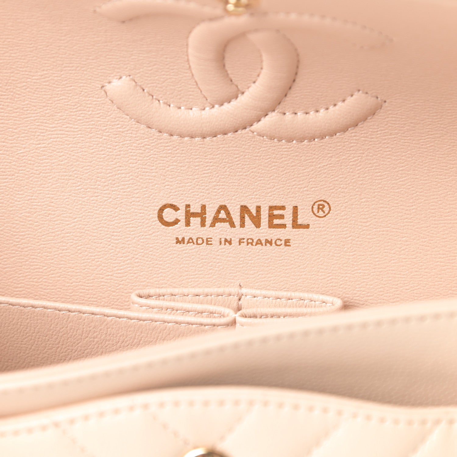 Chanel Caviar Chevron Quilted Small Double Flap Beige 6 of 11