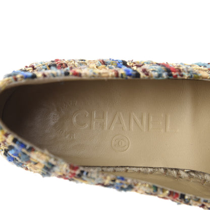 Chanel Tweed Grosgrain CC Espadrilles 36 Multicolor 7 of 11