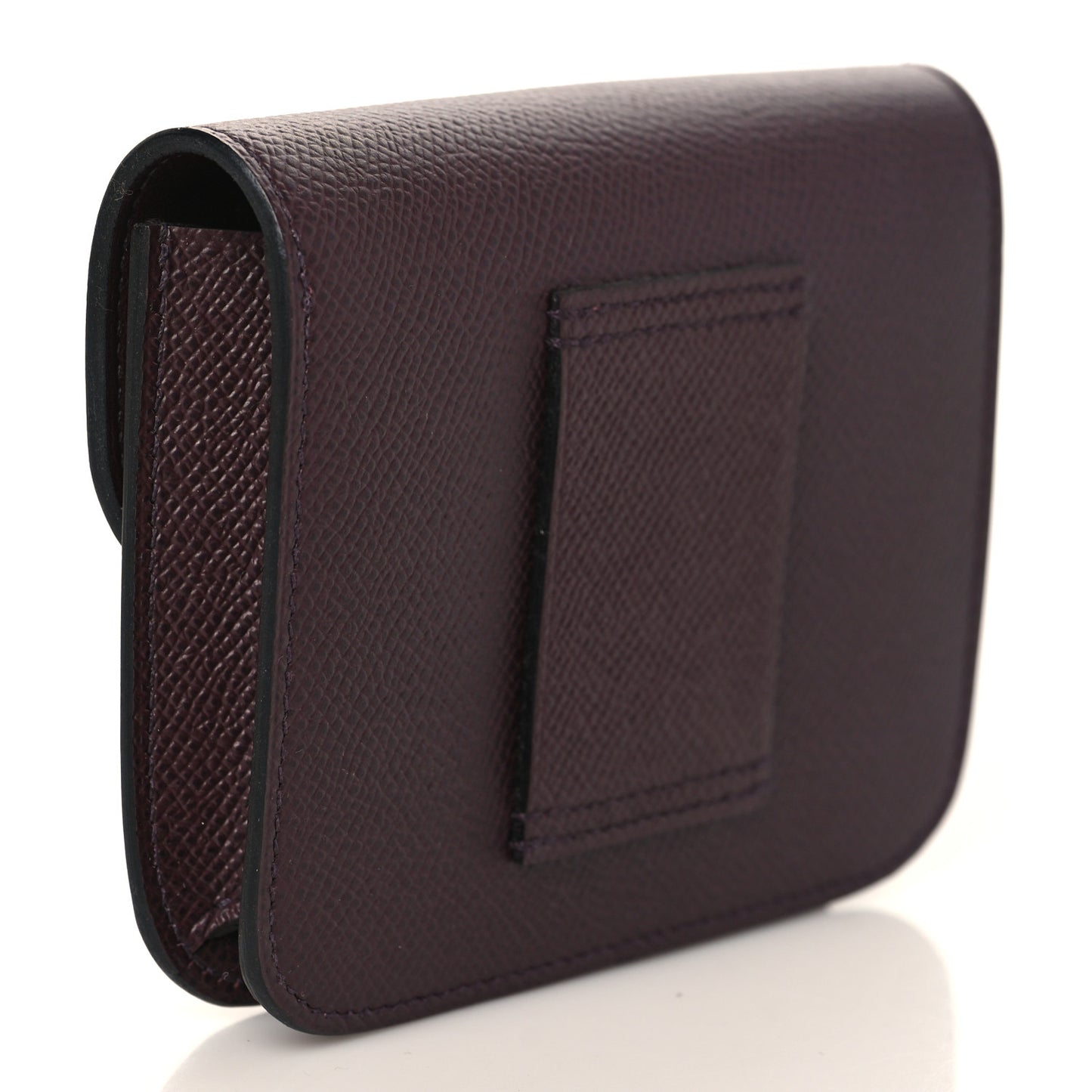 Epsom Enamel Constance Slim Wallet Rouge Sellier Framboise