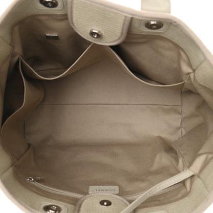 Chanel Mixed Fibers Medium Deauville Tote Grey 6 of 12