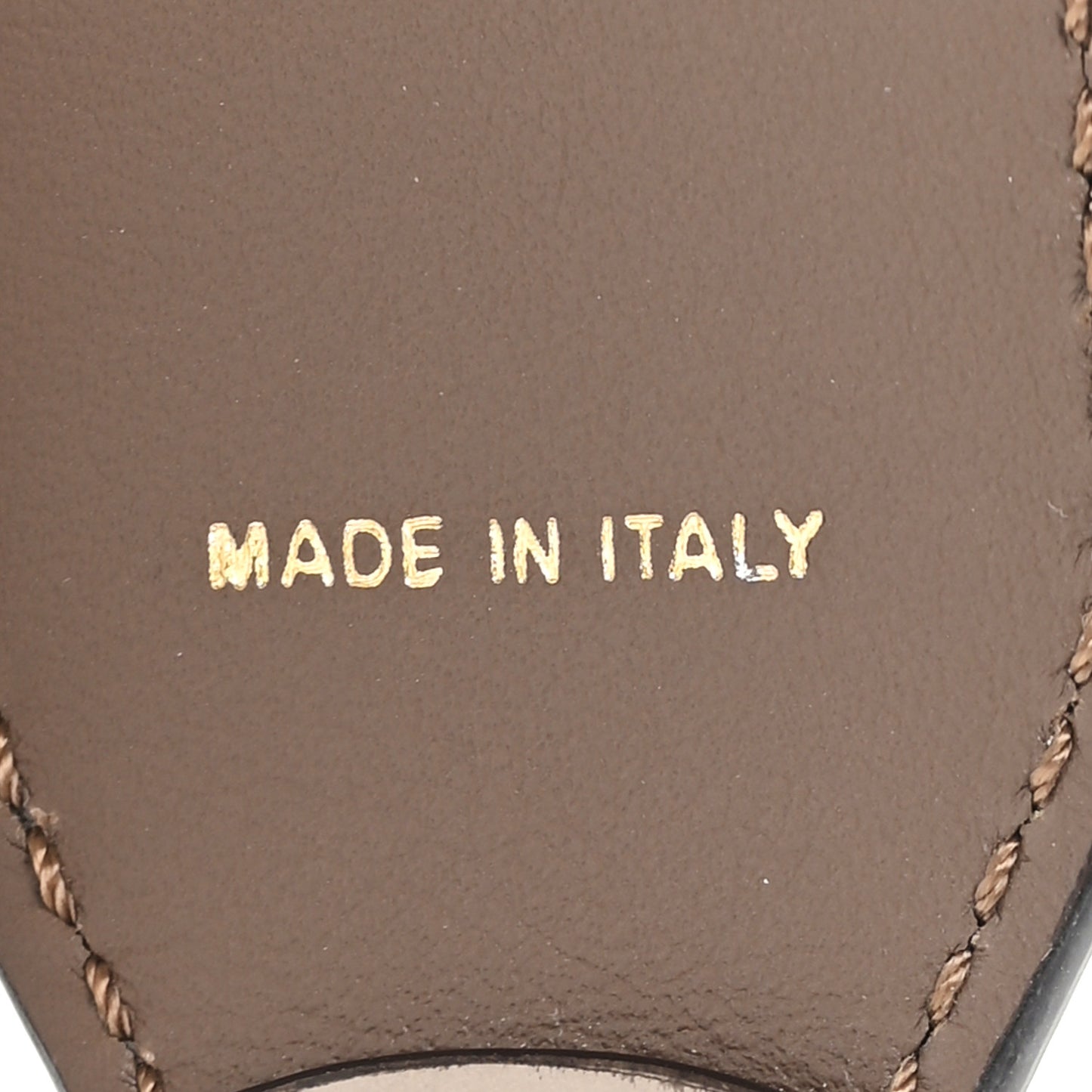 Calfskin Shiny Nappa Lace Up Bow Strap You Brown