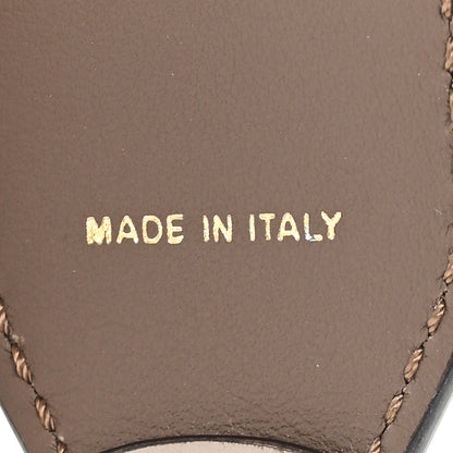 Fendi Calfskin Shiny Nappa Lace Up Bow Strap You Brown 3 of 4
