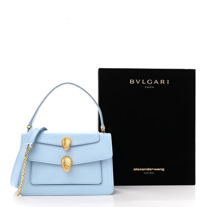 Bulgari x ALEXANDER WANG Calfskin Serpenti Top Handle Belt Bag Baby Blue 12 of 12