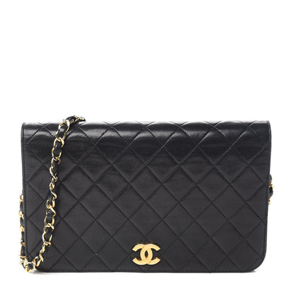Chanel Lambskin Quilted Small Single Flap Black 1 of 15