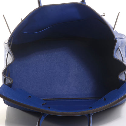 Hermes Togo Birkin 35 Bleu Electrique 6 of 29
