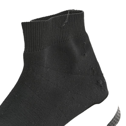 Balenciaga Neoprene Knit Womens Speed Graffiti Sneakers 38 Black White 10 of 11