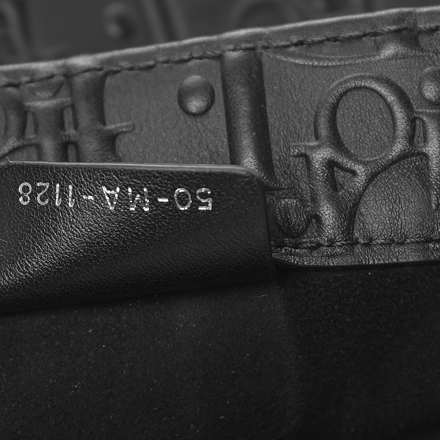 Christian Dior Oblique Calfskin Embossed Book Tote Black 7 of 13