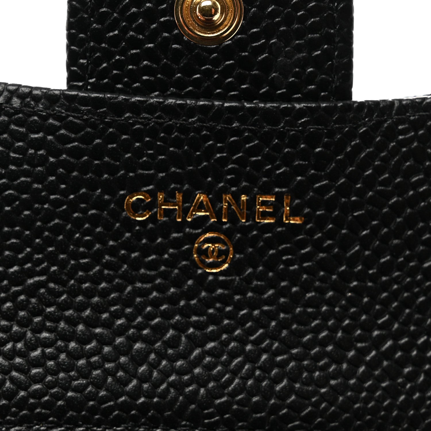 Chanel Caviar Quilted Compact Flap Wallet Black 6 of 10
