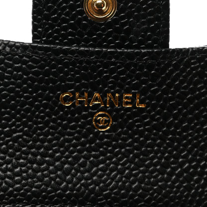 Chanel Caviar Quilted Compact Flap Wallet Black 6 of 10