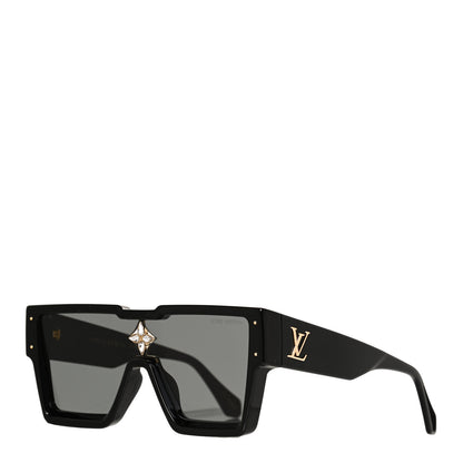 Louis Vuitton Acetate Swarovski Crystal Cyclone Sunglasses Z1578W Black 1 of 8