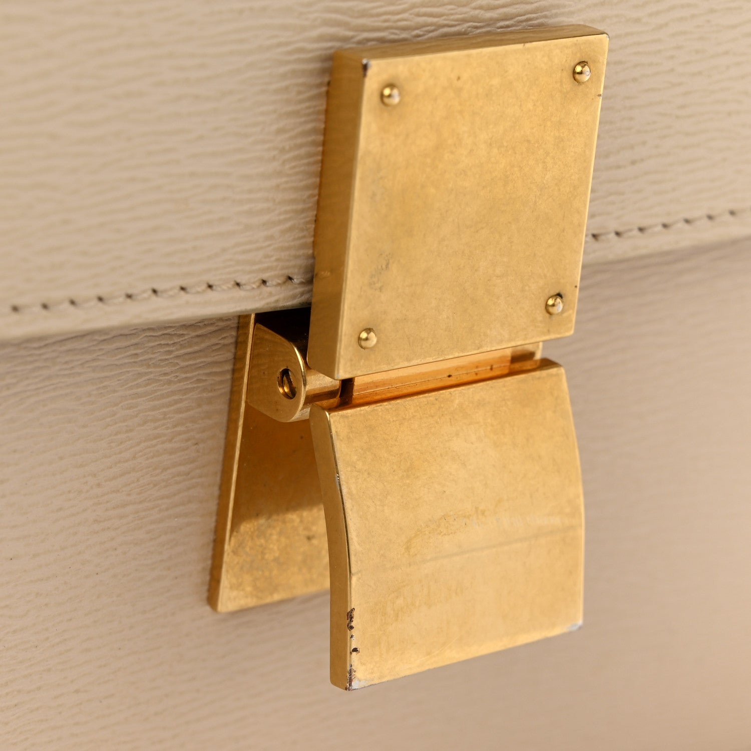 Celine Liege Calfskin Medium Classic Box Flap Bag Powder 12 of 12