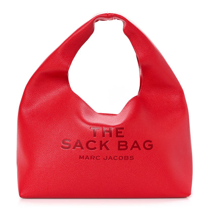 Marc Jacobs Grained Calfskin Medium The Sack Bag True Red 1 of 10