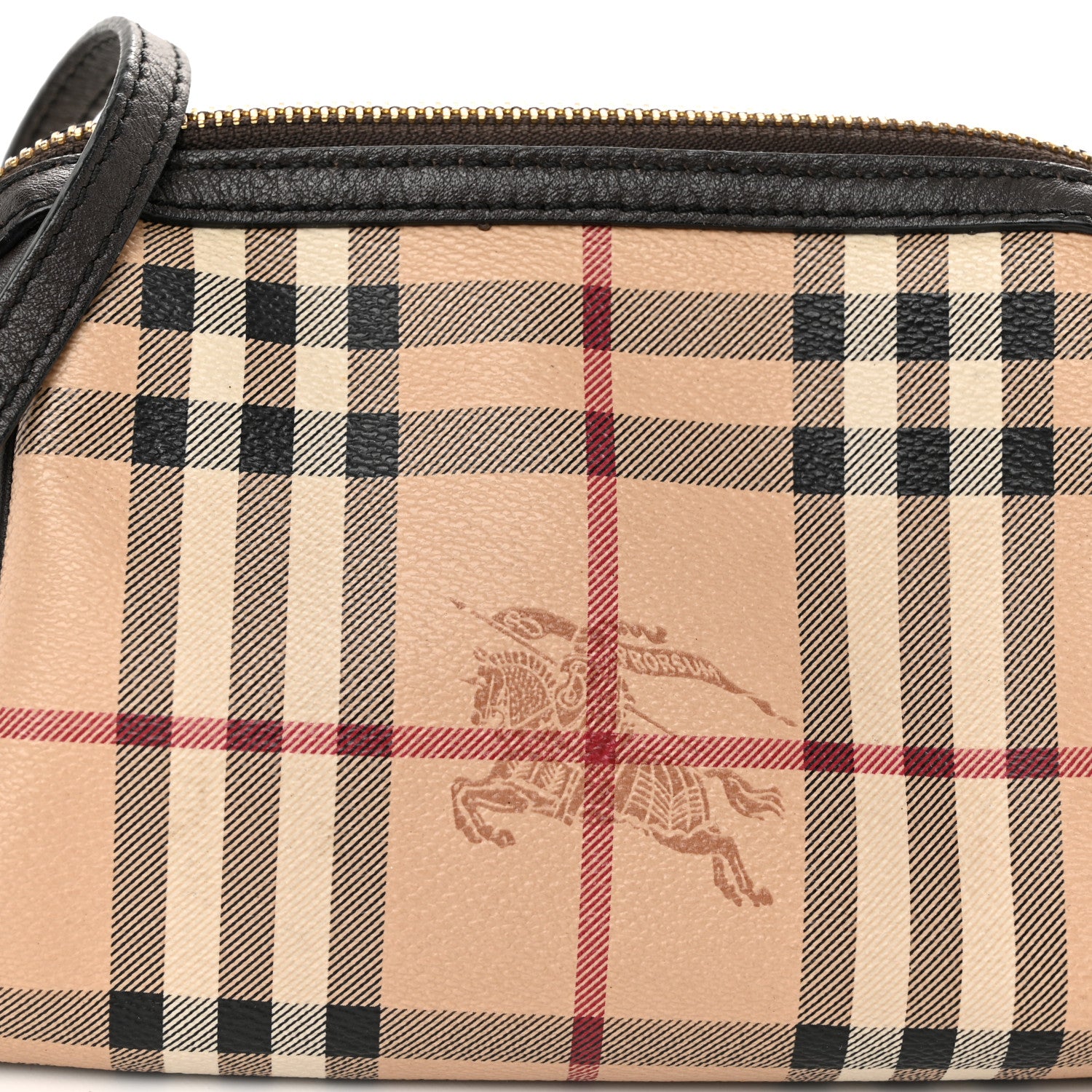 Burberry Haymarket Check Mini Blaze Crossbody Bag Chocolate 9 of 12