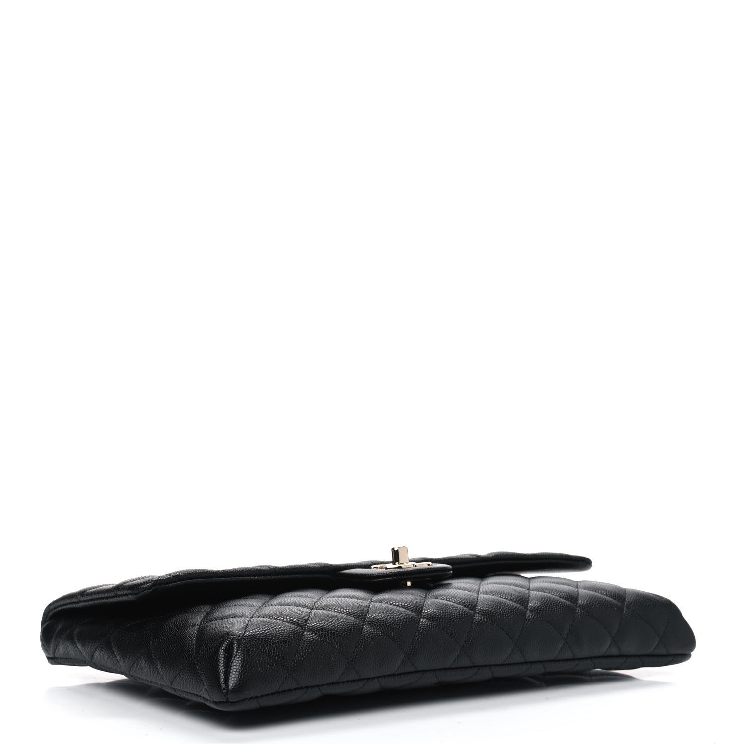 Chanel Caviar Quilted Flap Clutch Black 3 of 4