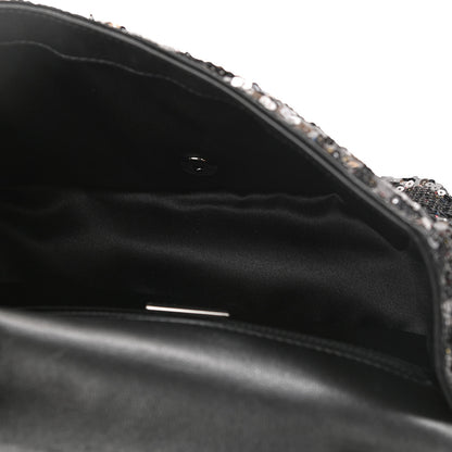 Chanel Sequin Medium Single Flap Multicolor Black 5 of 10