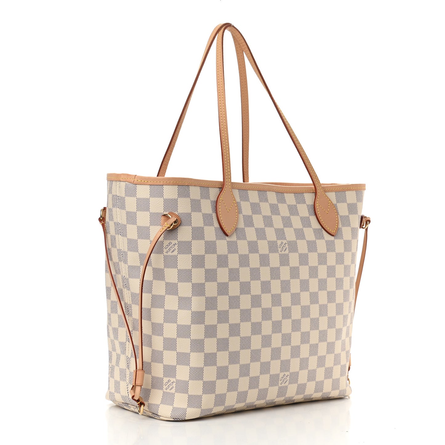 Damier Azur Neo Neverfull MM Rose Ballerine