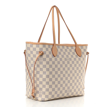 Louis Vuitton Damier Azur Neo Neverfull MM Rose Ballerine 4 of 11
