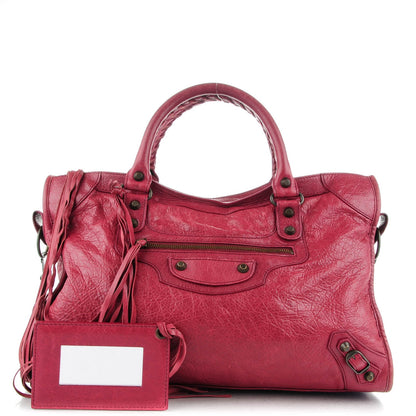 Balenciaga Agneau Classic Hardware City Cassis 2 of 10