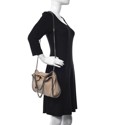 Stella McCartney Shaggy Deer Mini Falabella Fold Over Tote Beige 2 of 9