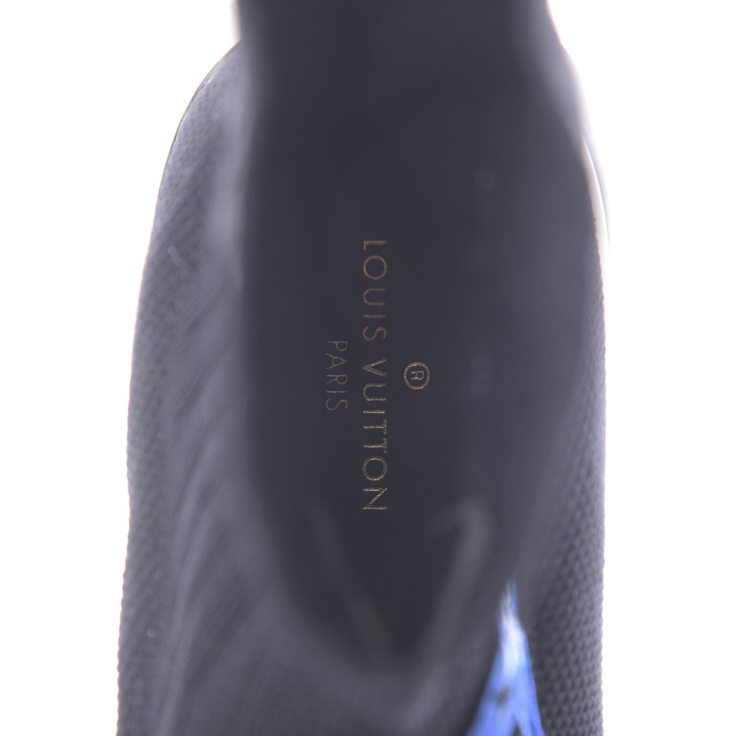Stretch Fabric LV Black Heart Sock Sneaker 39 Black
