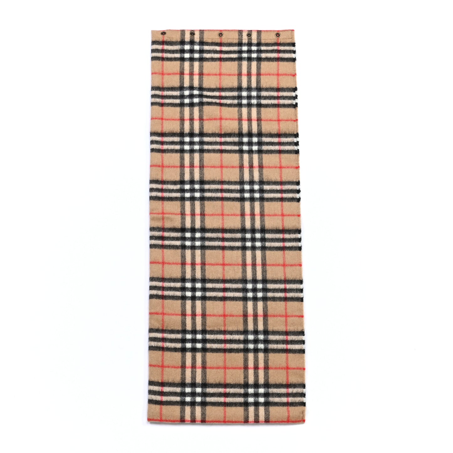 Cashmere Vintage Check Snood Archive Beige