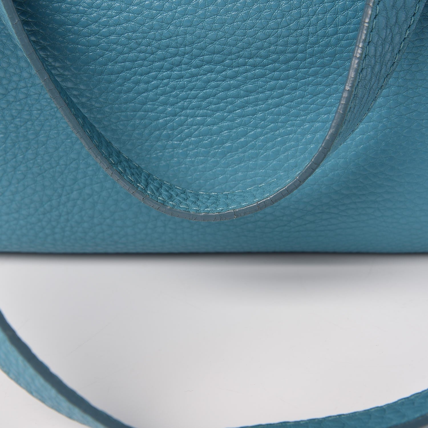 Prada Vitello Daino Side Pocket Shoulder Bag Marine 11 of 19