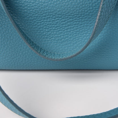 Prada Vitello Daino Side Pocket Shoulder Bag Marine 11 of 19