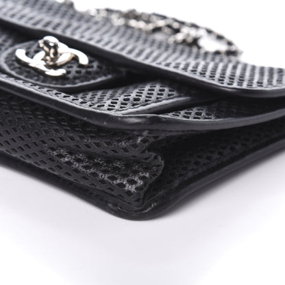 Chanel Metallic Perforated Calfskin Small Up In The Air Flap Black 17 of 18
