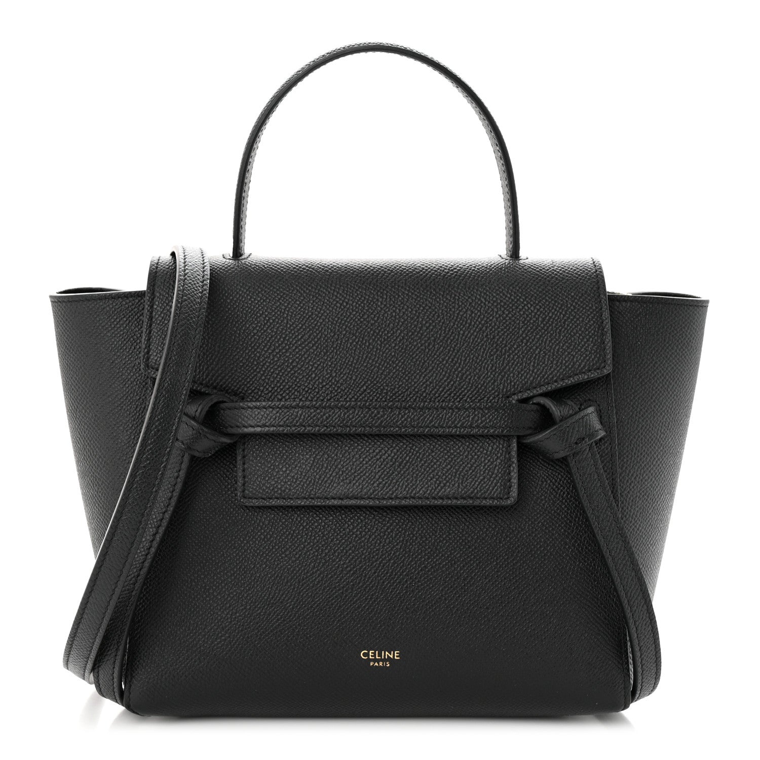 Celine Grained Calfskin Nano Belt Bag Black 1 of 11
