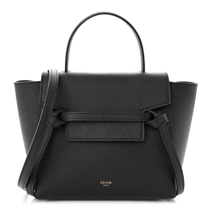 Celine Grained Calfskin Nano Belt Bag Black 1 of 11
