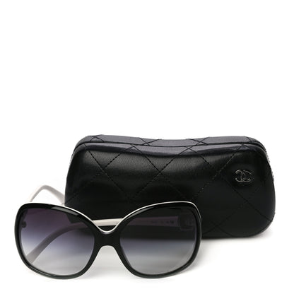 Chanel CC Sunglasses White Black 11 of 11