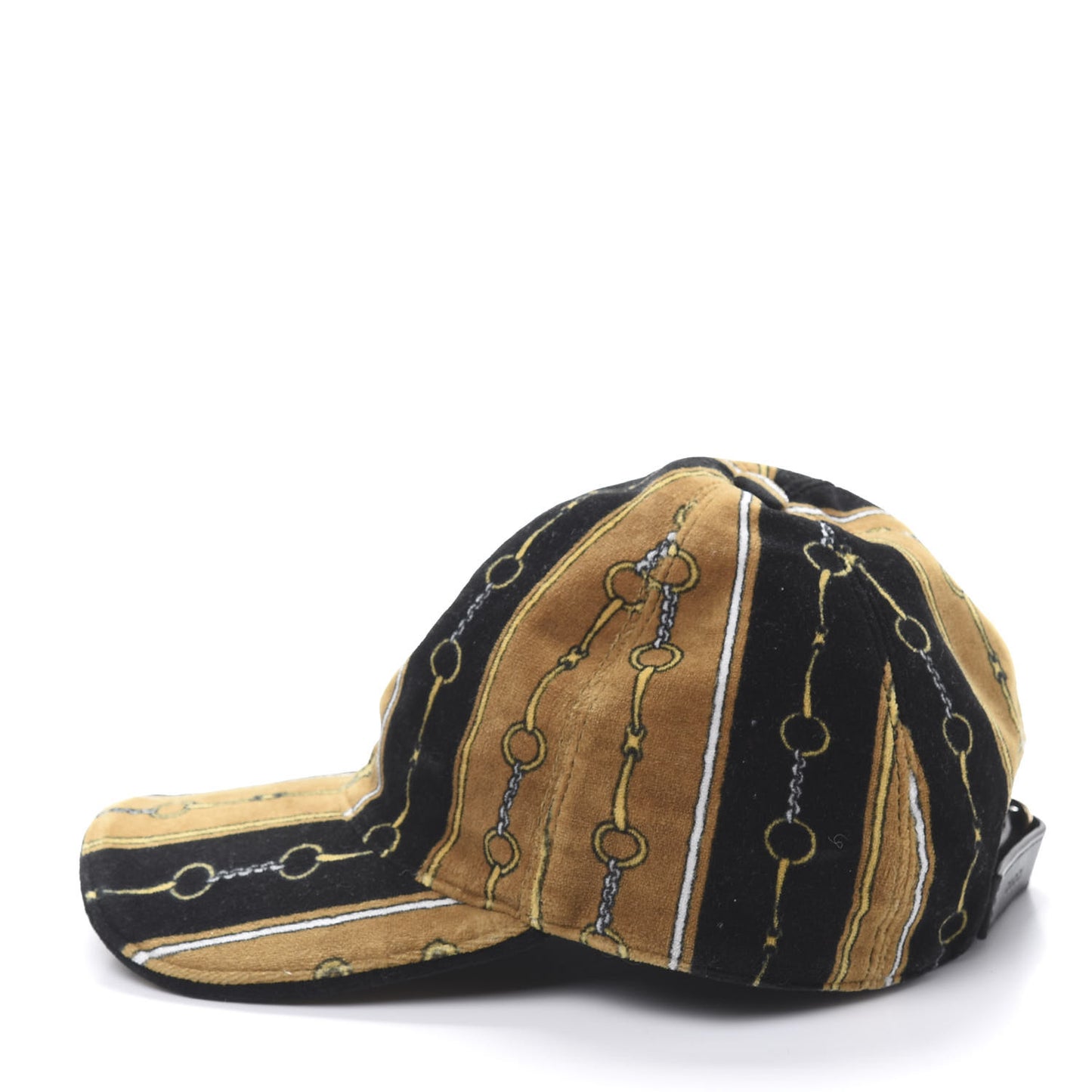 Chenille Printed Baseball Hat L Black Multicolor