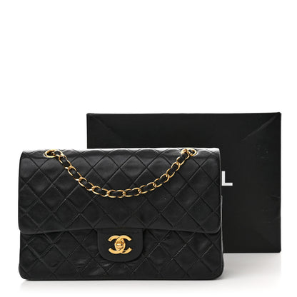 Chanel Lambskin Quilted Medium Double Flap Black 3 of 16