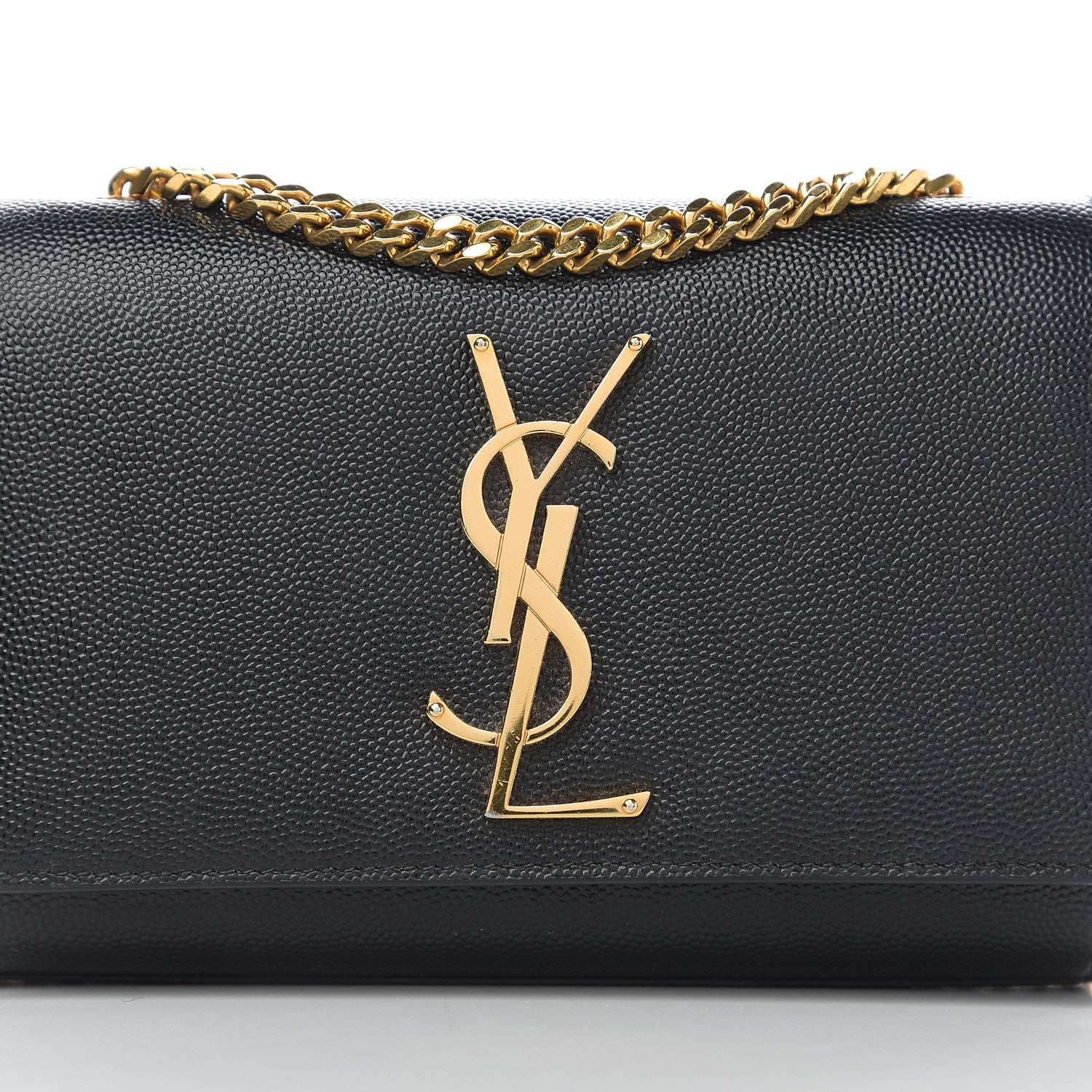 Saint Laurent Grain De Poudre Small Monogram Kate Satchel Black 8 of 8
