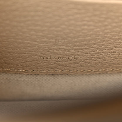 Gucci GG Supreme Monogram Textured Dollar Calfskin Mini Retro Interlocking G Flap Shoulder Bag Beige Mystic White Oatmeal 6 of 10